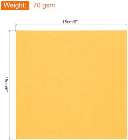 MECCANIXITY 75 Sheet Origami Paper Double Sided 6x6" Orange - Image 2