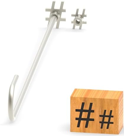 Branding Iron for Wood, Leather Branding Stamp 2Pcs Set (105#) by PKPKAUT