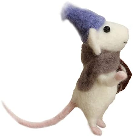 CurcKua Needle Felting Kit Beginner Felting Kits for Beginners Adult Felt Animal Kit Mice Needle Felting Starter Kit Unfinished Wool Felt Mouse Craft Kit for Beginner DIY Craft - Image 5