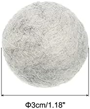 PATIKIL Wool Felt Balls Beads Wool Felting Pom 3cm 30mm Grey for Home Crafts Handcrafts Project DIY Pack of 5 - Image 2