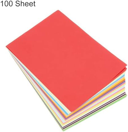 MECCANIXITY 100 Sheet Origami Paper Double Sided 20 Colors 8.3 x 5.8 Inch Square Sheet for Art Craft Project, Beginners, Gifts Decor - Image 3
