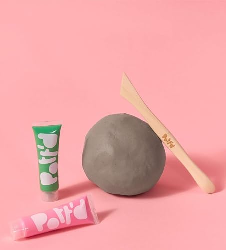 Pott'd Mini Pottery Kits | Air Dry Clay Pottery Kit for Adults | Includes Paints, Brushes, and Potters Tools | FREE online step-by-step tutorial | Perfect for Beginners | Bring The Studio To Your Home - Image 6