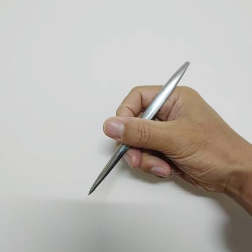 1 PCS Polymer Clay Needle Tools, Stainless Steel Scoring Sculpting Modeling Carving Tools for Feather Wire Texture Model Air Dry Clay Ceramic & Pottery Art Tool Supplies/5.8x0.39Inch/Silver - Image 4