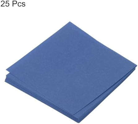 MECCANIXITY 25 Sheet Origami Paper Double Sided Navy Blue 2.5x2.5 Inch Square Sheet for Art Craft Project, Beginners, Gift Decoration - Image 3