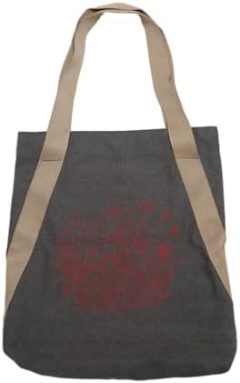 VWV-Whizzing Embroidery Canvas Tote Bag DIY Kit for Beginners, Complete with Pattern, Hoops, Color Threads, Tools & Detailed Instructions for Adults (15X16.5(in) Grey) - Image 2