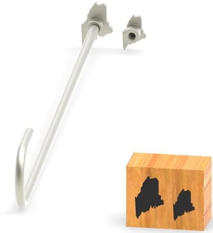 Branding Iron for Wood, Leather Branding Stamp 2Pcs Set (191#) by PKPKAUT