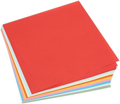 MECCANIXITY 100 Sheet Origami Paper Double Sided 10 Colors 9.8 x 9.8 Inch Square Sheet for Art Craft Project, Beginners, Gifts Decor by MECCANIXITY