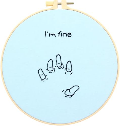 Crafmanoe Easy Hand Embroidery Kits for Adults Beginners, Embroidery Starters Kits, Stamped Cross Stitch Kits Needlepoint Kits for Beginners Adults, Embroidery Hoop, Thread, Fabric and Video Tutorial by Unknown