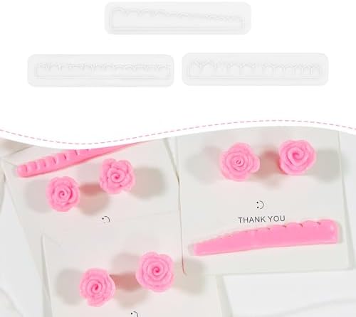 Xaekicr 3pcs Rose Petal Clay Cutters Set – Polymer Clay Cutters for Flower Earrings, Clay Molds for Jewelry Making, Clay Tools for DIY Art Projects by Xaekicr