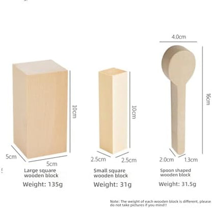 Wood Carving Kit, Wood Carving Tools Wood Carving Knife with Basswood Blocks Woodworking Widdle Gift for DIY Beginners Adults (20 PCS) - Image 7