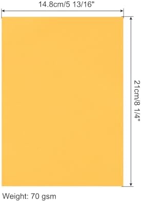 MECCANIXITY 100 Sheet Origami Paper Double Sided Gold 8.3 x 5.8 Inch Square Sheet for Art Craft Project, Beginners, Gifts Decor - Image 2