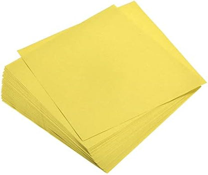 MECCANIXITY 200 Sheets 6x6 Inch(15x15cm) Origami Paper Double Sided Lemon Yellow Square Sheet for Art Craft Project, Beginners, Gifts Decor by MECCANIXITY