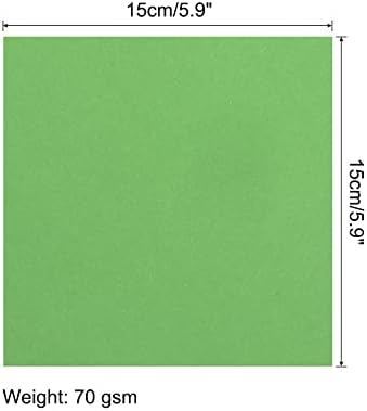 MECCANIXITY 200 Sheets 6x6 Inch(15x15cm) Origami Paper Double Sided Green Square Sheet for Art Craft Project, Beginners, Gifts Decor - Image 2