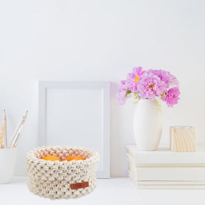 FREEBLOSS Macrame Basket Kit - DIY Macrame Kit with Video Tutorial and 100m Cotton Cord for Storage and Crafting - Image 4
