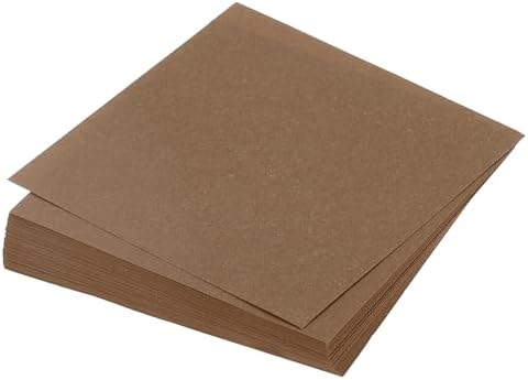 MECCANIXITY 75 Sheet Origami Paper Double Sided 4x4" Coffee Color by MECCANIXITY