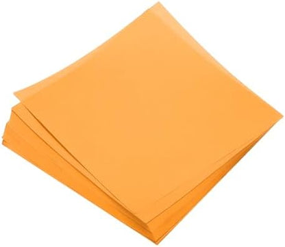 MECCANIXITY 50 Sheets Origami Paper Double Sided 8x8 Inch(20x20cm) Square Sheet for Art Craft Project, Beginners, Gifts Decor, Fluorescent Orange by MECCANIXITY
