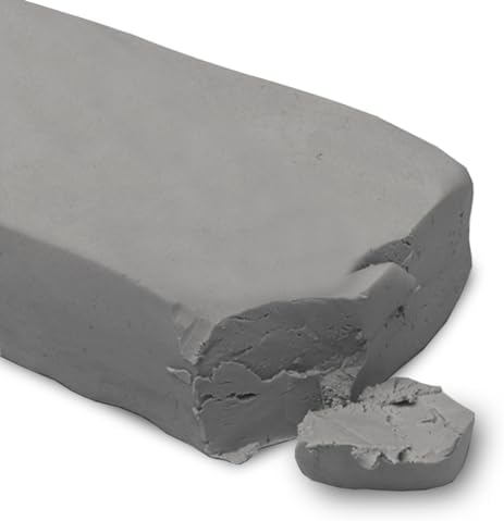 ReArt Air-Dry Clay Modelling, 2.2 pounds Ideal for Beginners and Advanced Sculptors All-Purpose Modeling Clay (Gray) by ReArt