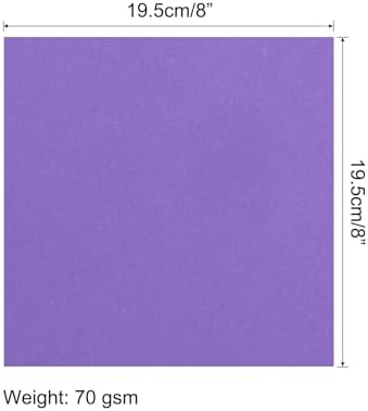 MECCANIXITY 25 Sheets 8x8 Inch(20x20cm) Origami Paper Double Sided Deep Purple Square Sheet for Art Craft Project, Beginners, Gifts Decor - Image 2