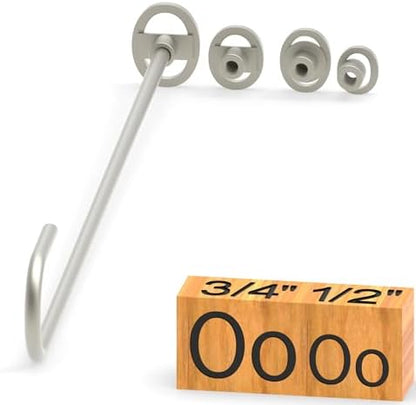 4Pcs Letters Branding Iron for Wood, Leather Branding Stamp (O o) by PKPKAUT