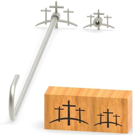 Branding Iron for Wood, Leather Branding Stamp 2Pcs Set (090#) by PKPKAUT