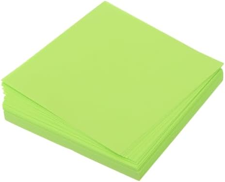 MECCANIXITY 100 Sheet Origami Paper Double Sided Fluorescent Green 2x2 Inch Square Sheet for Art Craft Project, Beginners, Gifts Decor by MECCANIXITY