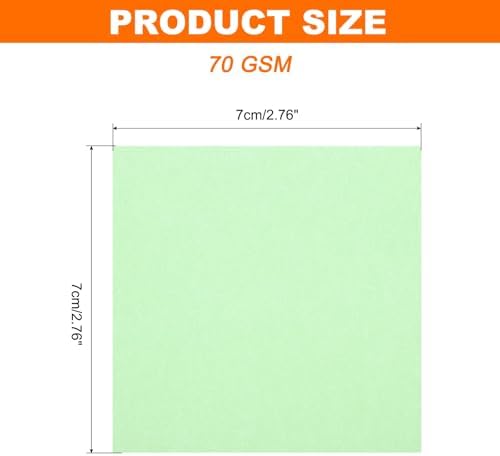 MECCANIXITY 75 Sheet Origami Paper Double Sided 3x3" Light Green - Image 2