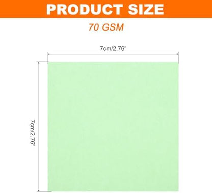MECCANIXITY 75 Sheet Origami Paper Double Sided 3x3" Light Green - Image 2