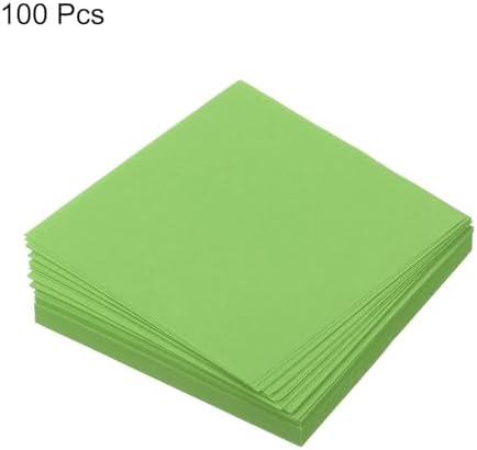 MECCANIXITY 100 Sheet Origami Paper Double Sided Green 2.5x2.5 Inch Square Sheet for Art Craft Project, Beginners, Gift Decoration - Image 3