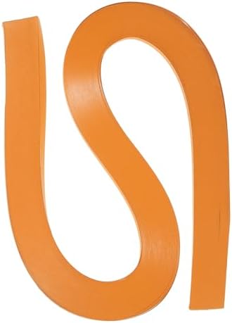 PATIKIL 120pcs Quilling Strips Paper 3/16"(5.2mm) 21"(54cm) Origami Paper Quilling Strip for Art DIY Hand Craft Christmas, Orange by PATIKIL