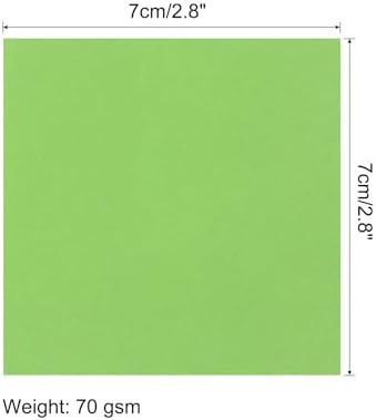 MECCANIXITY 100 Sheet Origami Paper Double Sided Green 2.5x2.5 Inch Square Sheet for Art Craft Project, Beginners, Gift Decoration - Image 2