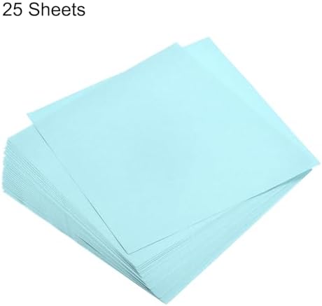 MECCANIXITY 25 Sheets 8x8 Inch(20x20cm) Origami Paper Double Sided Light Blue Square Sheet for Art Craft Project, Beginners, Gifts Decor - Image 3