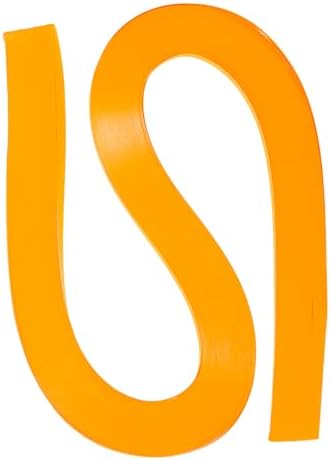 PATIKIL 120pcs Quilling Strips Paper 3/16"(5.2mm) 21"(54cm) Origami Paper Quilling Strip for Art DIY Hand Craft Christmas, Light Orange by PATIKIL