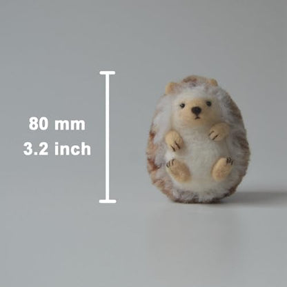 Hedgehog Needle Felting Kit for Beginners Easy Steps to Make with Everything, Christmas for Mom, Grandma - Image 2