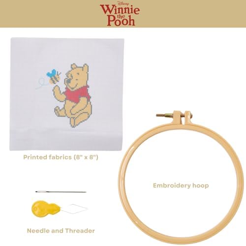 Innovative Designs Disney Winnie The Pooh Cross Stitch Kit for Adults and Kids, Easy Cross Stitch Kit, Instruction Manual - Image 3