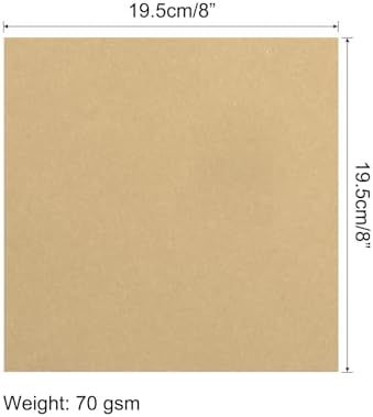 MECCANIXITY 25 Sheets 8x8 Inch(20x20cm) Origami Paper Double Sided Khaki Square Sheet for Art Craft Project, Beginners, Gifts Decor - Image 2