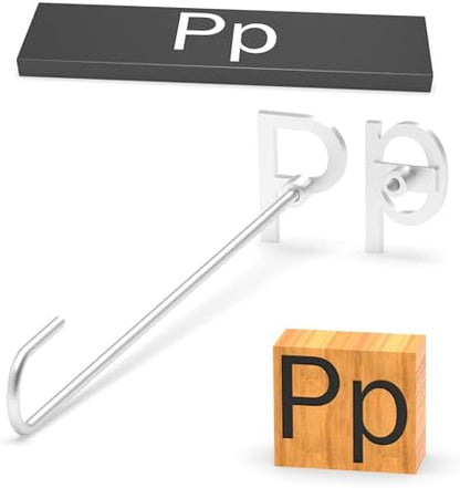 2Pcs Letters Branding Iron for Wood, Leather Branding Stamp (P p) by PKPKAUT