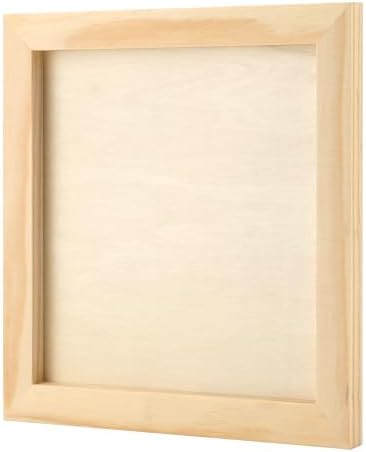 JOIKIT 20 Pack Wood Canvas Panels 6 x 6 x 5/8 Inch, Wooden Canvas Board 15x15x1cm Unfinished Wood Cradled Painting Panel Boards, Artist Wooden Canvases for Burning, Pouring, String Art, Crafts - Image 4