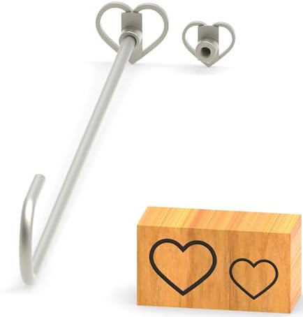 Branding Iron for Wood, Leather Branding Stamp 2Pcs Set (118#) by PKPKAUT