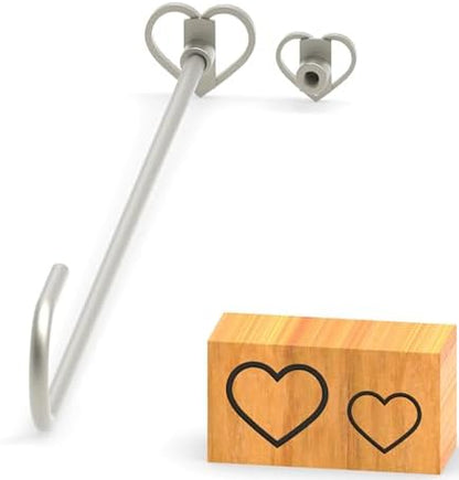 Branding Iron for Wood, Leather Branding Stamp 2Pcs Set (118#) by PKPKAUT
