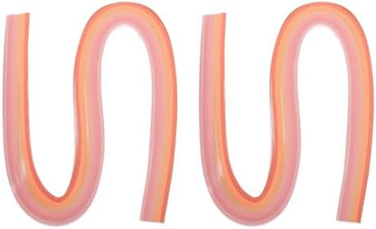 PATIKIL 240pcs Rainbow Quilling Strips Paper 3/16"(5mm) 21"(53cm) Origami Paper Quilling Strip for Art DIY Craft Christmas, Pink by PATIKIL