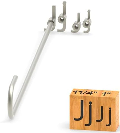 4Pcs Letters Branding Iron for Wood, Leather Branding Stamp (J j) by PKPKAUT