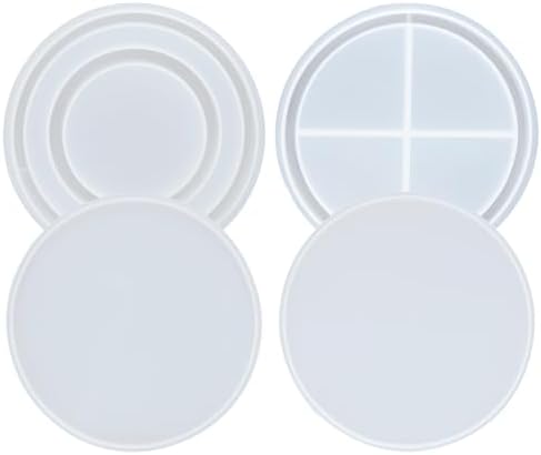 Resin Shaker Molds Set Large Round and Ring Coaster Pack of 3 Epoxy Silicone Trays Precision Tip Applicator Bottle Kit Bundle - Image 6