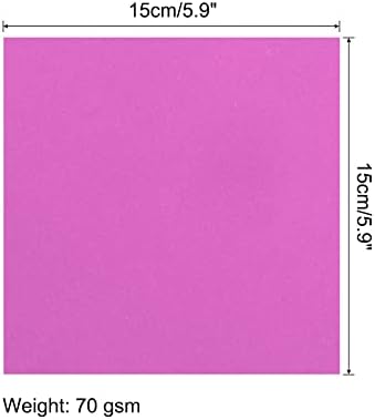 MECCANIXITY 200 Sheets 6x6 Inch(15x15cm) Origami Paper Double Sided Rose Red Square Sheet for Art Craft Project, Beginners, Gifts Decor - Image 2