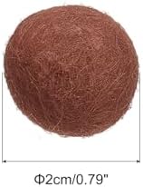 PATIKIL Wool Felt Balls Beads Wool Felting Pom 2cm 20mm Brown for Home Crafts Handcrafts Project DIY Pack of 5 - Image 2
