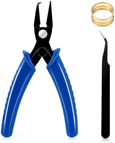 URSKYTOUS Split Ring Pliers Jewelry Making Tools Jump Ring Opener Tool Keychain Pliers for Opening Split Rings Jump Rings Jewelry Plier for Bracelet Fishing Beading DIY Craft Jewelry Making Supplies by URSKYTOUS