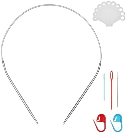 17inch (43cm) Stainless Steel Circular Knitting Needle Size US 2 (2.75mm) by Unknown