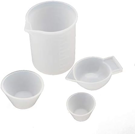 4 Pcs/Set Epoxy Resin Cups Kit Jewelry Resin Starter Tools for, Artwork, Jewelry Casting Measuring Spoons Double Sided - Image 5