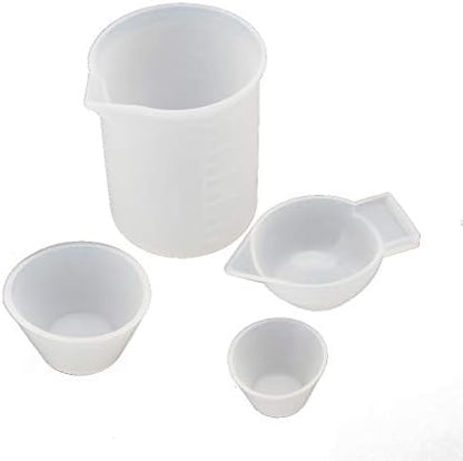 4 Pcs/Set Epoxy Resin Cups Kit Jewelry Resin Starter Tools for, Artwork, Jewelry Casting Measuring Spoons Double Sided - Image 5