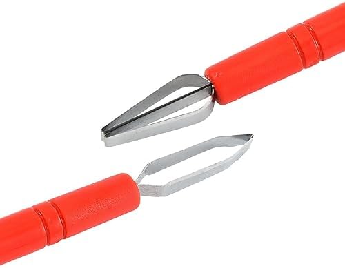 5 Pieces Fruit Carving Tool Fruit Sculpting Tool Stainless Steel Clay Sculpting Tool Pottery Sculpting Tool Clay Carving Tool Pottery Carving Tool Clay Molding Tool Pottery Molding Tool, Red - Image 2