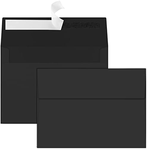 70 Packs of Invitation Envelopes, A2 Envelopes Black, Postcard Envelopes for 4.5x5.5 Cards, Envelopes for Invitations, Self Seal for Photos RSVP, Greeting Cards by Joyberg